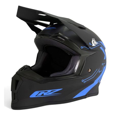 Casque Cross Enfant CRZ - Bleu