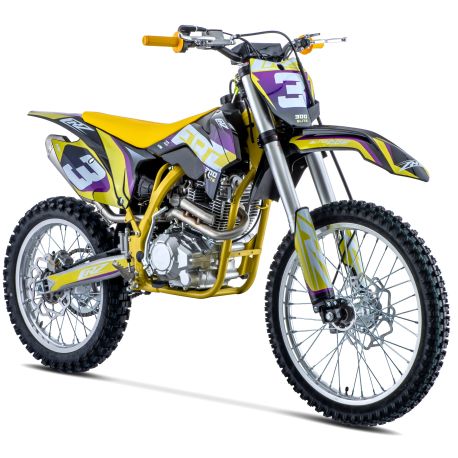 Motocross CRZ ERZ - 300cc ELITE 4T - 18"/21" - Jaune