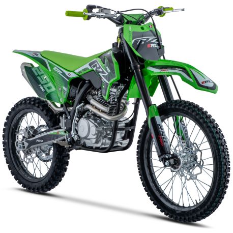 Motocross CRZ ERZ - 250cc PRO 4T - 18"/21" - Grün