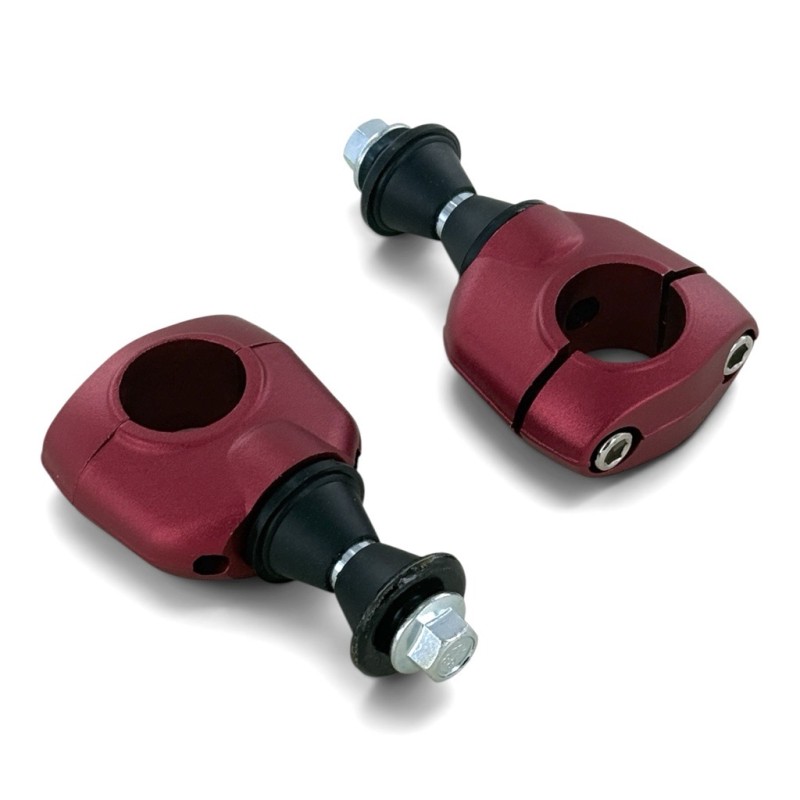 Pontets de guidon - Ø28,6mm - Motocross -Rouge