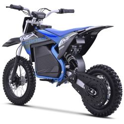 Dirt Bike électrique Enfant CRZ 1200W 36V E-Cross 10"/12" - Bleu