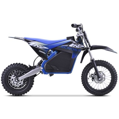 Dirt Bike électrique Enfant CRZ 1200W 36V E-Cross 10"/12" - Bleu