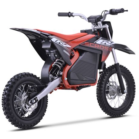 Dirt Bike électrique Enfant CRZ 1200W 36V E-Cross 10"/12" - Rouge