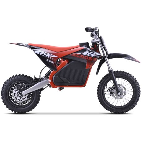 Dirt Bike électrique Enfant CRZ 1200W 36V E-Cross 10"/12" - Rouge