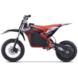 Electric Dirt Bike CRZ 1200W 36V for Kids, E-Cross, 10"/12" - Red