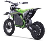 Electric Dirt Bike CRZ 1200W 36V for Kids, E-Cross, 10"/12" - Green