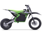 Dirt Bike Électrique Enfant CRZ 1200W 36V E-Cross 10"/12" - Vert