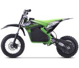 Electric Dirt Bike CRZ 1200W 36V for Kids, E-Cross, 10"/12" - Green