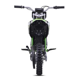 Electric Dirt Bike CRZ 1200W 36V for Kids, E-Cross, 10"/12" - Green