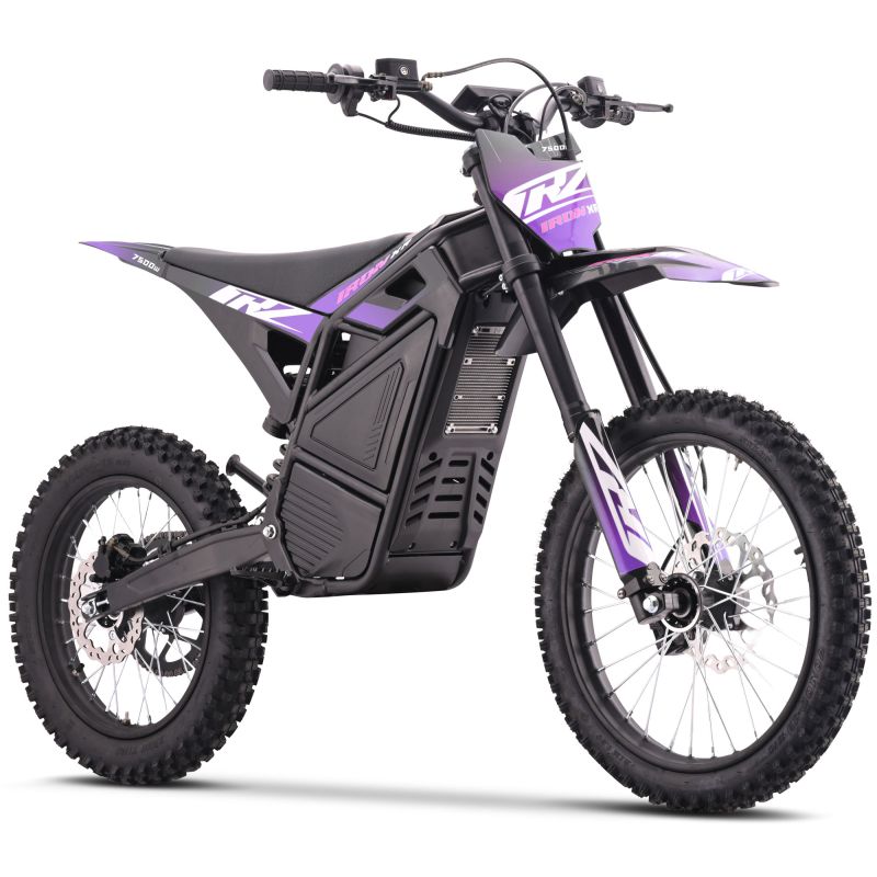 Motocross électrique CRZ - IRON XR - 7500W 72V31,5Ah - 17"/19" - Violet