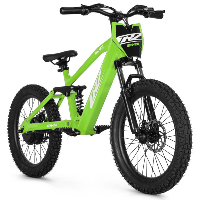 Bicicleta sin pedales eléctrica CRZ EX-R 20" 750w 36V 7,8Ah - Verde