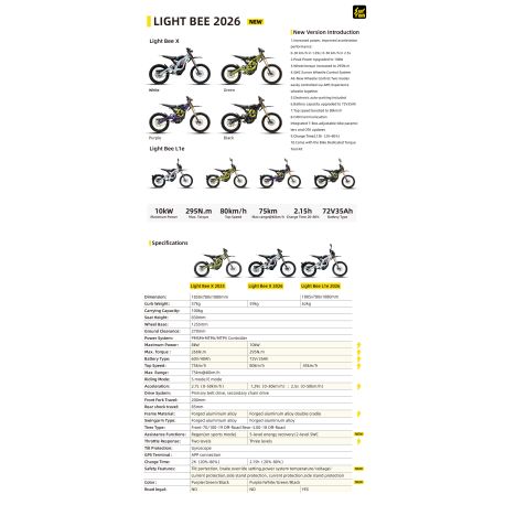 Motocicletta omologata elettrica SUR-RON LIGHT BEE L1E X - 10KW