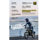 Moto homologué électrique - SUR-RON Light Bee 2 L3E - 24KW - Black