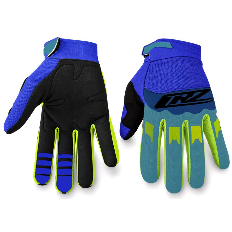 Gants Motocross CRZ Adulte - Bleu