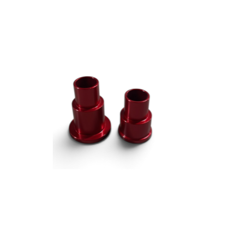Red CNC Rear Wheel Spacers - Sur-Ron Light Bee X/S