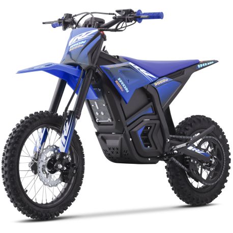Dirt Bike électrique - CRZ IRON - 3000W 48v - 12"/14" - Bleu