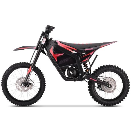 Motocross électrique CRZ - IRON XR - 12 000W 72V - 18"/21" - Rouge