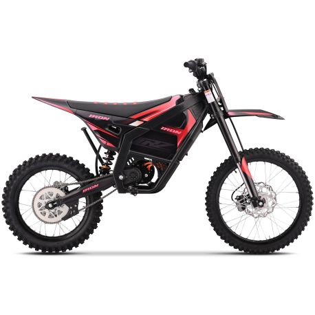 Motocross électrique CRZ - IRON XR - 12 000W 72V - 18"/21" - Rouge