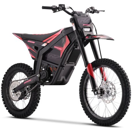Motocross électrique CRZ - IRON XR - 12 000W 72V - 18"/21" - Rouge