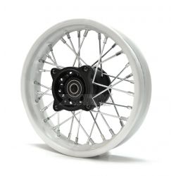 Roue Avant 10" Acier CRZ Blanc (Axe de 15mm)