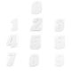Numero de Plaque CRZ Blanc 12 cm (vendu par 3)