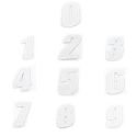 Numero de Plaque CRZ Blanc 12 cm (vendu par 3)