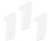 Numero de Plaque CRZ Blanc 12 cm (vendu par 3)