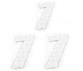 Numero de Plaque CRZ Blanc 12 cm (vendu par 3)