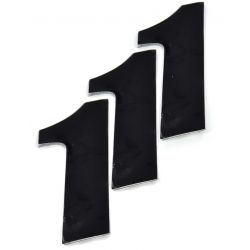 Numero de Plaque CRZ Noir 12 cm (vendu par 3)