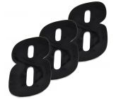 Numero de Plaque CRZ Noir 12 cm (vendu par 3)