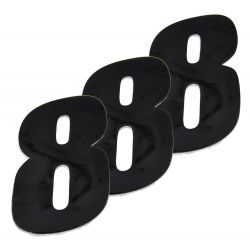 Numero de Plaque CRZ Noir 12 cm (vendu par 3)