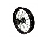 Roue Avant 10" Noir acier (12/15mm) Dirt Bike