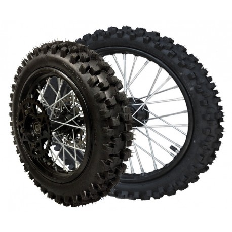 Pack de Roue complete 14"/17" Dirt Bike