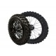 Pack ruote complete 12"/14" acciaio (asse 15mm)