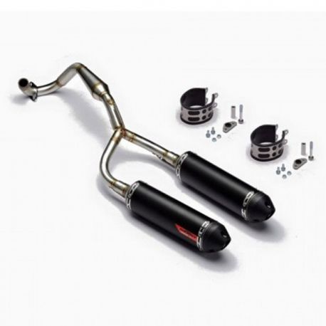 TWIN Exaust Scalvini Black Edition "INOX" (YCF, CRF50, KLX)