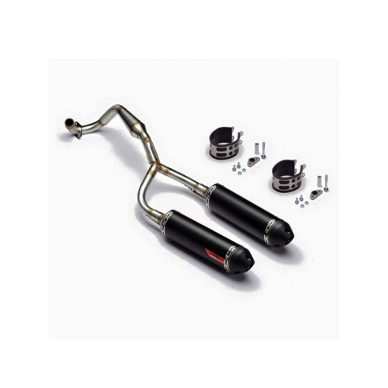 TWIN Exaust Scalvini Black Edition "INOX" (YCF, CRF50, KLX)