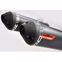 TWIN Exaust Scalvini Black Edition "INOX" (YCF, CRF50, KLX)