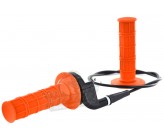kit poignee orange avec tirage rapide et cable de gaz