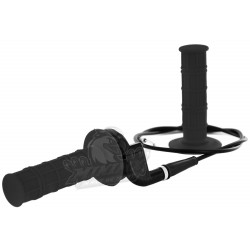 kit poignee noire avec tirage rapide et cable de gaz