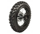 Roue complete 12" Arriere axe de 15mm Noir Dirt Bike