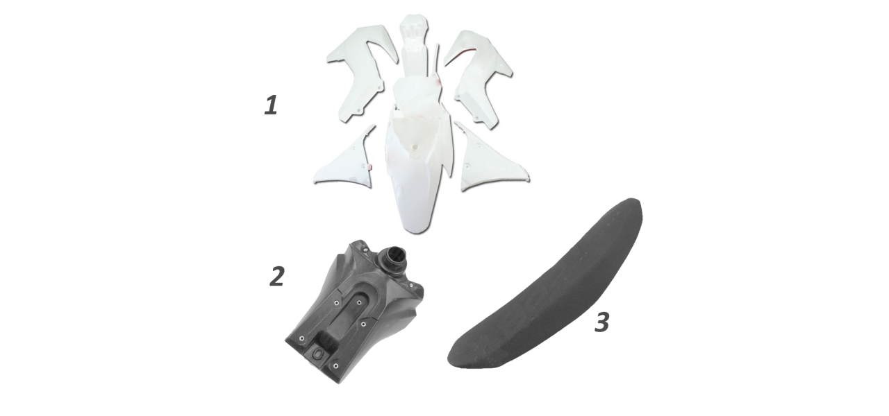 Type de Selle/Reservoir/Plastique