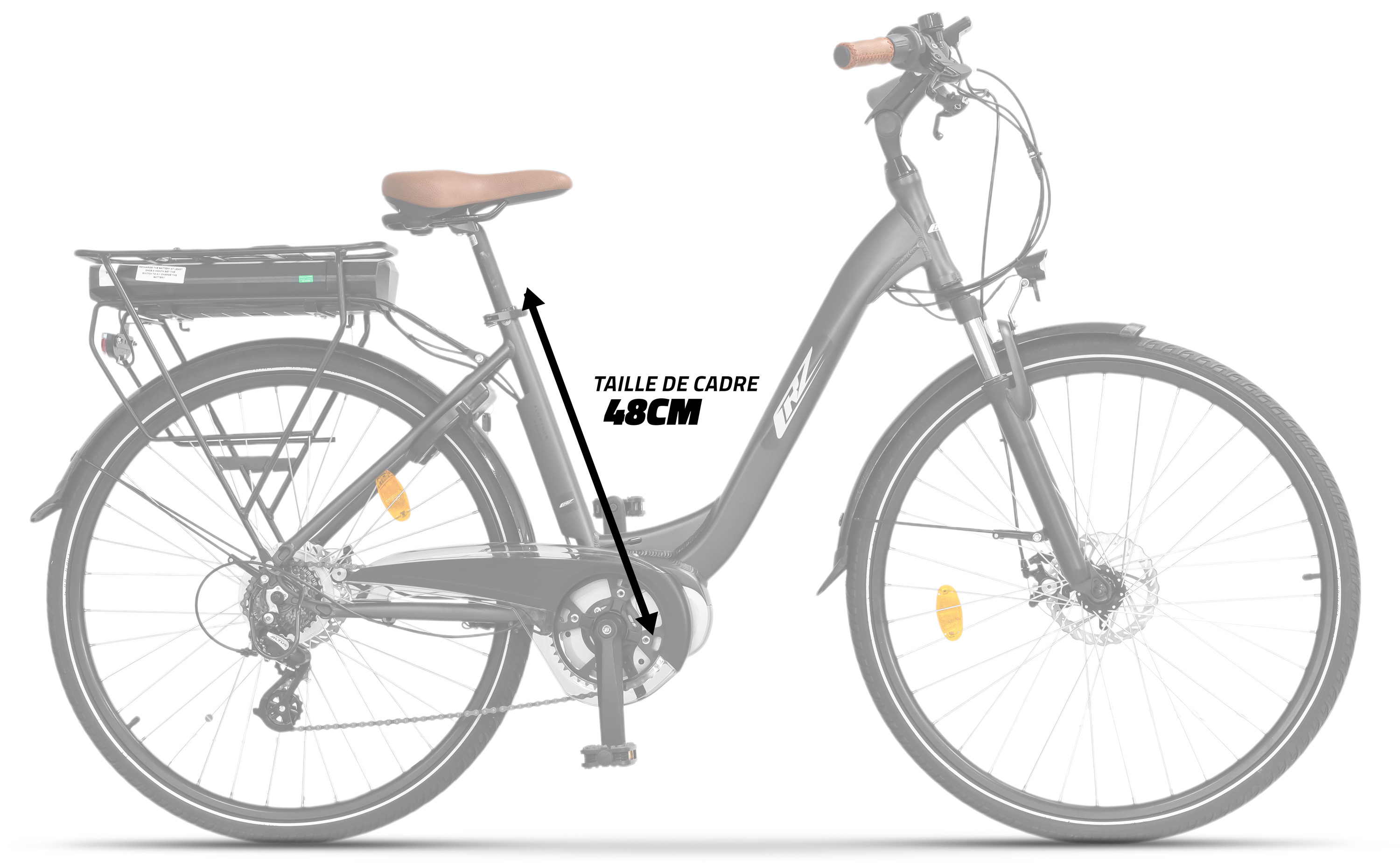 Elettrico su bici da 28", ideale a partire da 1m60