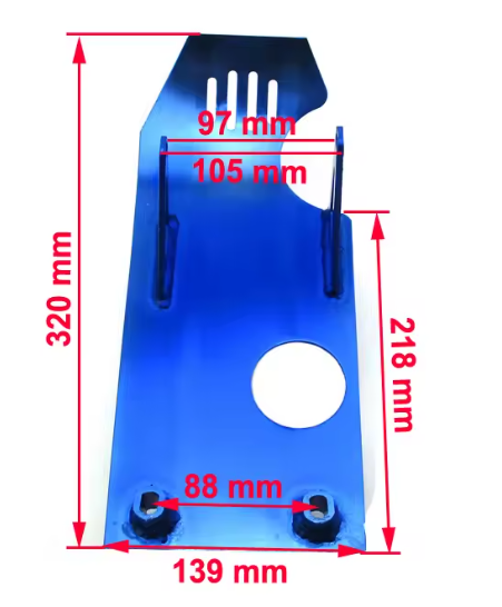 Protezione motore universale in alluminio per moto da cross