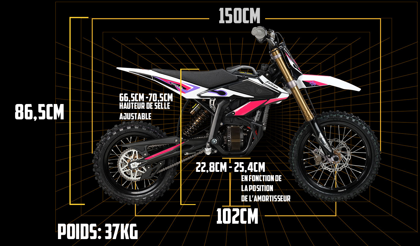 Dimensioni dell'HYPER BEE SUR-RON