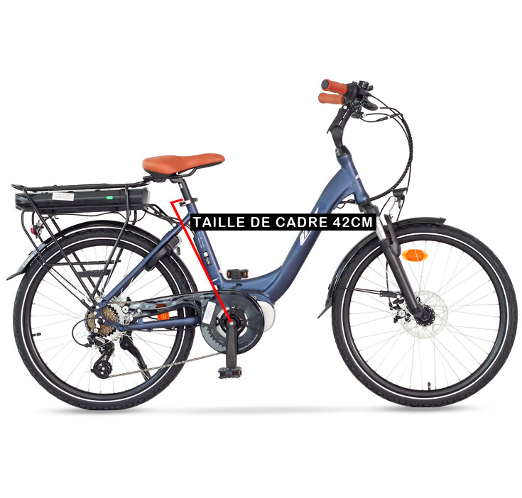 Elettrico su bici da 24", ideale a partire da 1m40